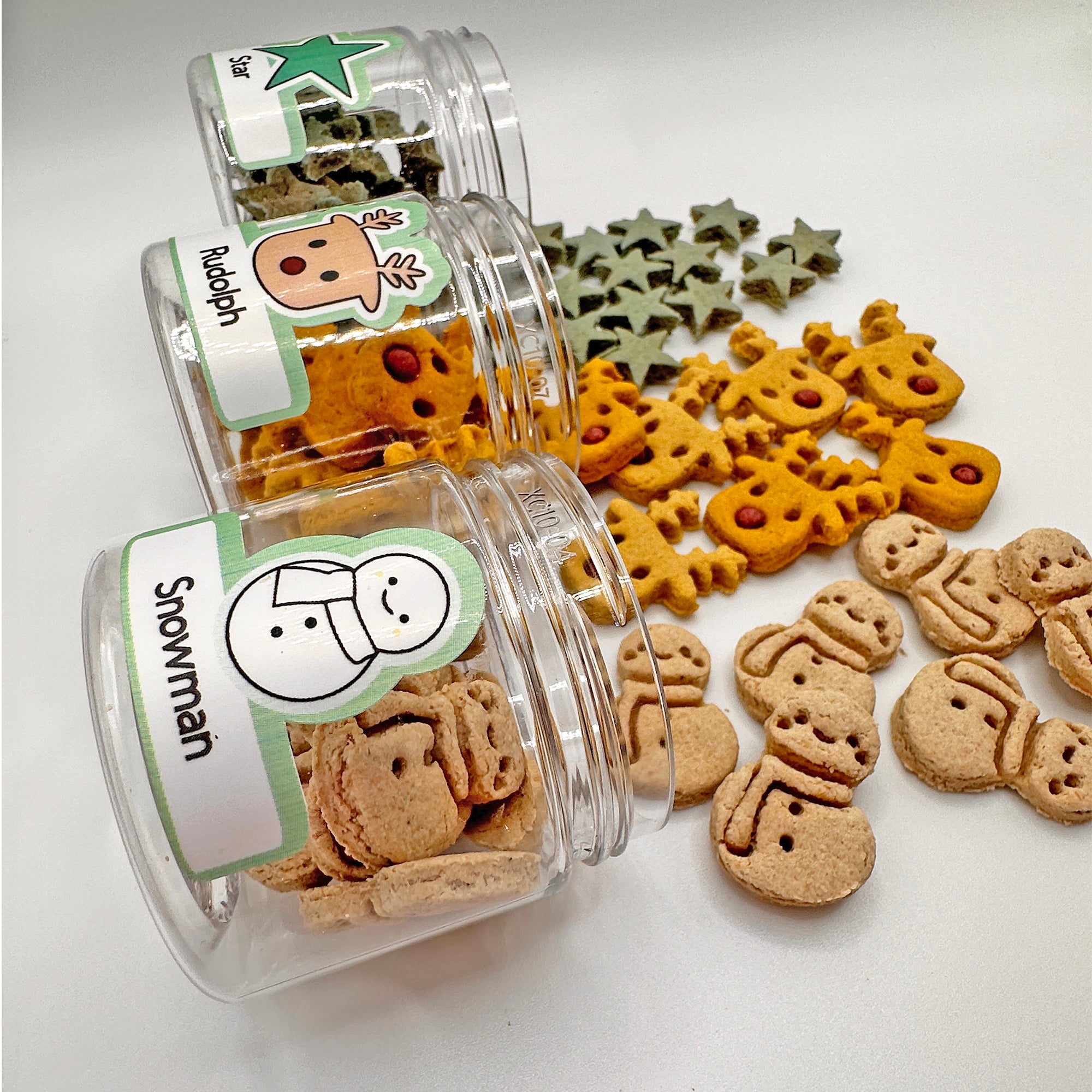 Christmas Trio - Rudolph, Snowmen & Star