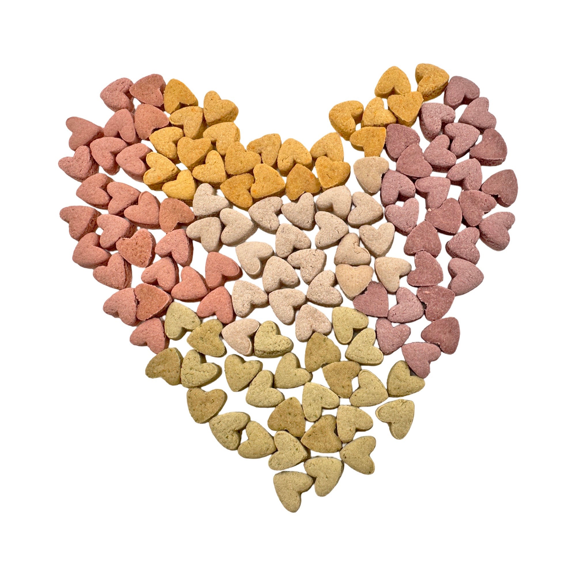Mini Heart Oat Flour Pet Treats (100 hearts)