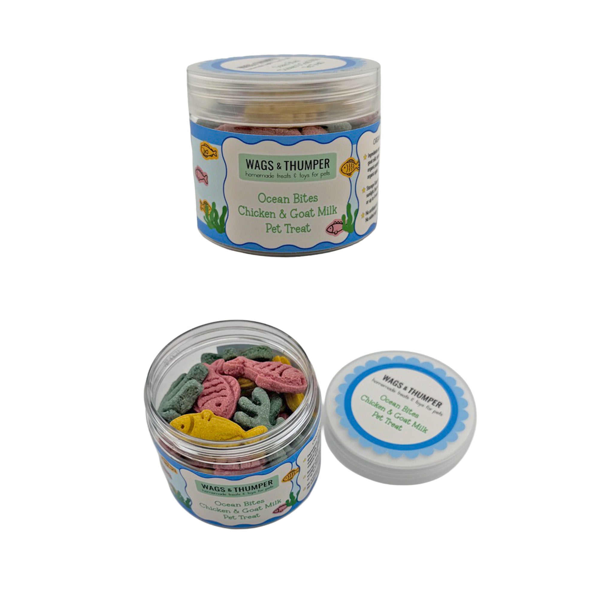 Ocean Bites Pet Treat, Organic Chicken or Wild Sardine