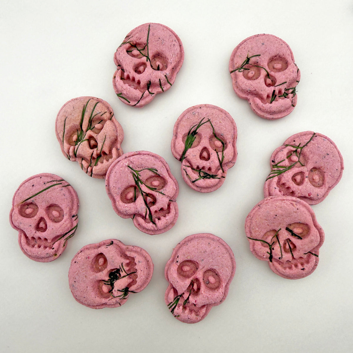 Pretty in Pink Skulls Halloween Oat Pet Treat